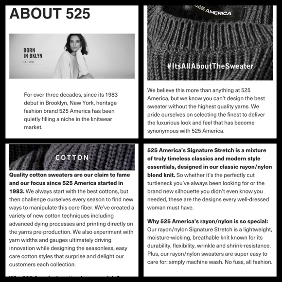 HTF 525 America Crewneck Sweater with Full-length Zippered Back Size Small - Picture 11 of 13